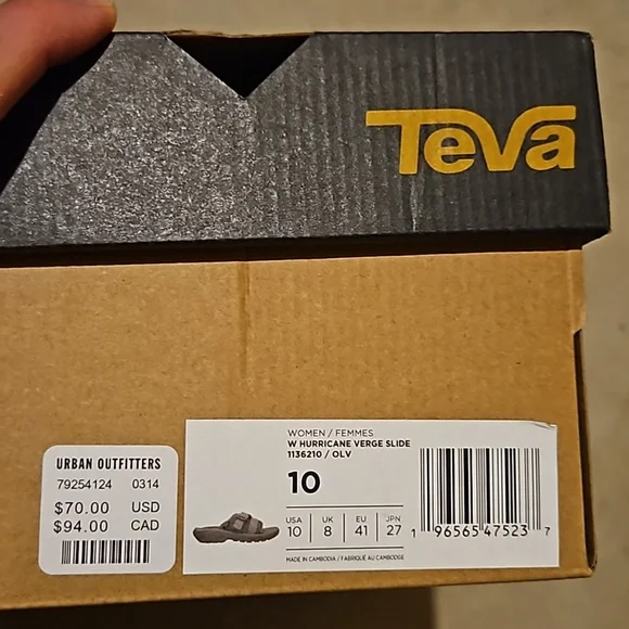 Teva Women verge slide Size 10 New - Picture 5 of 5